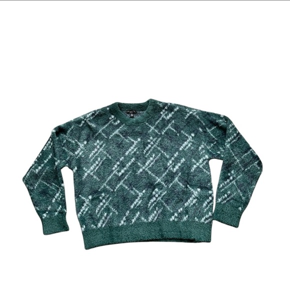Teal-Green Long Sleeve Pullover Sweater – Soft, Stylish size M CURRENTAIR LA - Picture 4 of 4
